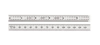 Starrett 150mm Flexible Steel Ruler, Graduations in 32nds & 64ths