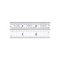 Starrett Steel Ruler C604R-3, 3-Inch Graduations