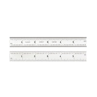 Starrett 6-Inch Steel Ruler - 16ths, 32nds, 64ths Graduations