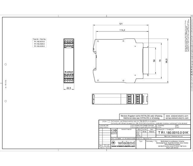 Wieland SA-BM-S1-4EKL Safety Controller 24V DC Module - Image 2