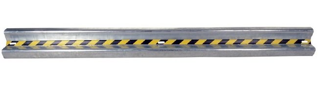 Galvanized Bolt-On Guardrail 120 Inch 2 Rib Rail - Image 1