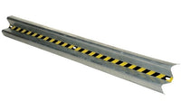 Galvanized Bolt-On Guard Rail 144-Inch 2 Rib Rail