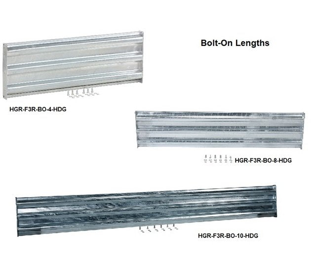 15'' Height 24'' Rail Length Bolt-On Galvanized Guardrail - Image 1