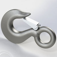 0.75 Inch (in) Eye Diameter and 3750 Pound (lb) Minimum Breaking Strength Safety Snap Hook