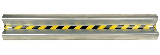 Galvanized Bolt-On Guardrail - 60-Inch Length, 2 Rib Rail - Image 1