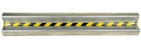 Galvanized Bolt-On Guardrail - 60-Inch Length, 2 Rib Rail