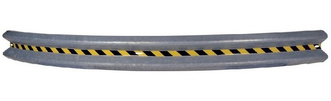 Galvanized Curved Bolt-On Guardrail, 144-Inch Length - Image 1