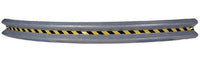 Galvanized Curved Bolt-On Guardrail, 144-Inch Length