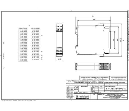 Wieland SNV4063KL-C 3S DC 24V Timed Control Safety Relay - Image 2