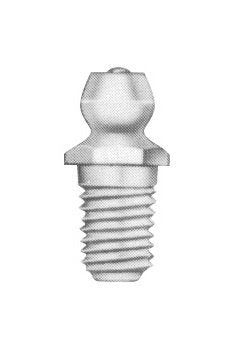 1/4 Inch - 28 Taper Thread Medium Straight Grease Fitting - Image 1