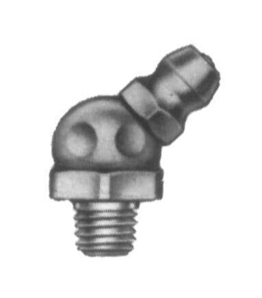 1/4 Inch - 28 Taper Thread 45 Degree Grease Fitting - Image 1