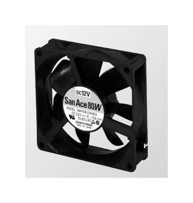 San Ace 80W Series Splash Proof Fan - 80mm, 24V, 40,000 Hours - Image 1