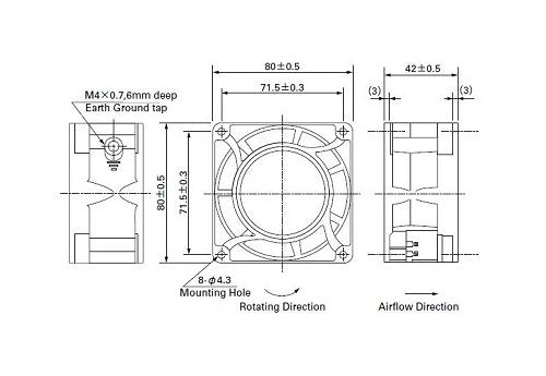 San Ace 80 Series AC Fan - Image 2