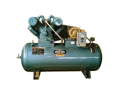 Saylor-Beall 20 HP Horizontal Tank Mounted Industrial Air Compressor - Image 1