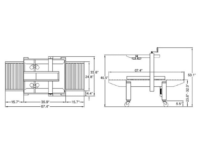 Eastey® SB-2EX Side Belt Case Taper Machine - Image 2