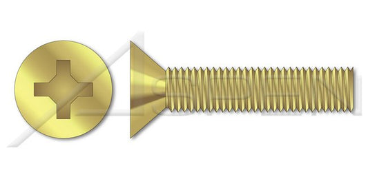 Class 4.8 Steel Black Oxide Flat Phillips® Drive Full Thread Metric Machine Screw - Image 1