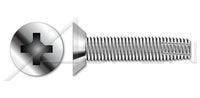 AISI 410 Stainless Steel Type "F" Flat Undercut Phillips® Drive Thread Cutting Screw