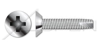 AISI 304 Stainless Steel (18-8) Type "23" Flat Undercut Phillips® Drive Thread Cutting Screw