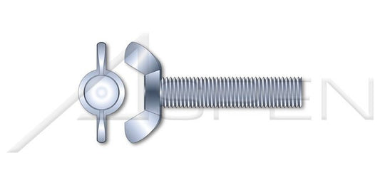 DIN 316 Metric Steel Zinc Plated Full Thread Wing Screw - Image 1
