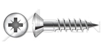 DIN 7995 Metric A2 Stainless Steel Oval Pozidriv® Alternative Drive Wood Screw