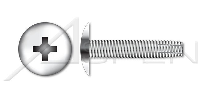 AISI 304 Stainless Steel (18-8) Type "F" Truss Phillips® Drive Thread Cutting Screw - Image 1