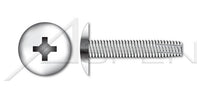 AISI 304 Stainless Steel (18-8) Type "F" Truss Phillips® Drive Thread Cutting Screw