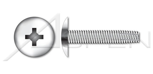 AISI 304 Stainless Steel (18-8) Type "F" Truss Phillips® Drive Thread Cutting Screw - Image 1