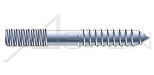 Steel Zinc Plated Plain Center Plated Hanger Bolt - Image 1