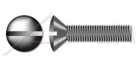 AISI 303 Stainless Steel (18-8) Large Pan Head Slotted Drive Full Thread Metric Machine Screw