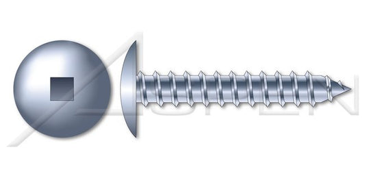 Steel Zinc Plated and Baked Type "A" Flat Slot Drive Self-Tapping Sheet Metal Screw - Image 1