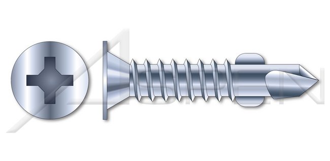 AISI 304 Stainless Steel (18-8) Type "B" Round Slot Drive Self-Tapping Sheet Metal Screw - Image 1