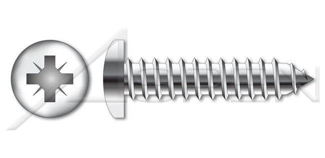 Steel Zinc Plated Type "A" Round Slot Drive Self-Tapping Sheet Metal Screw - Image 1