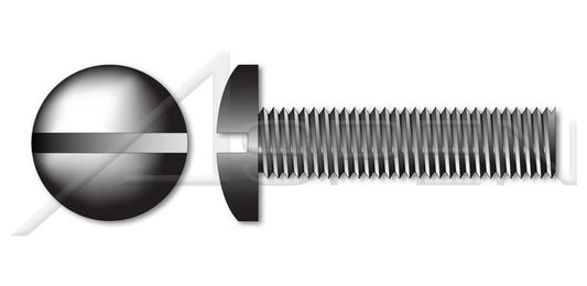 AISI 304 Stainless Steel (18-8) Drilled Head Fillister Slot Drive Coarse Thread Machine Screw - Image 1