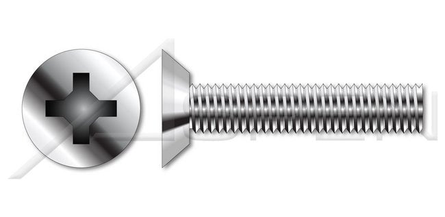 410 Stainless Steel Passivated and Waxed Flat Undercut Phillips® Drive Trilobe Thread Rolling Screw for Metals - Image 1