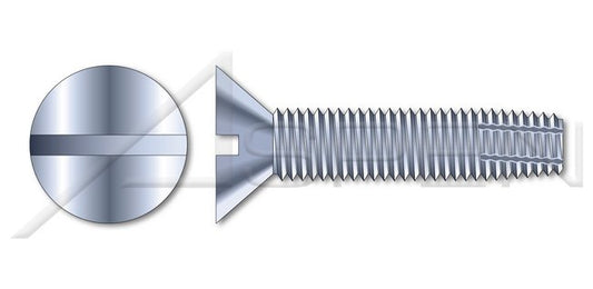 Steel Zinc Plated Type "F" Flat Head Slot Drive Thread Cutting Screw - Image 1