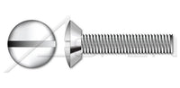 AISI 304 Stainless Steel (18-8) Round Head Tamper Resistant One-Way Slotted Drive Security Machine Screw
