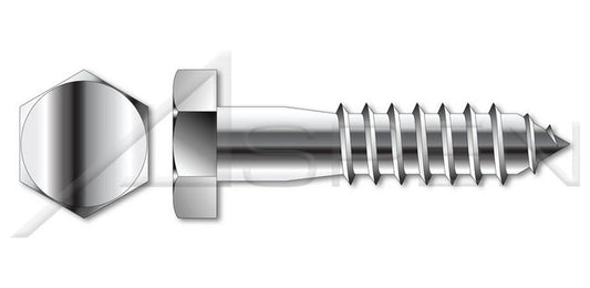 AISI 304 Stainless Steel (18-8) Hex Head Lag Screw - Image 1