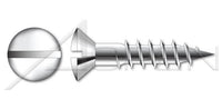 DIN 95 Metric A4 Stainless Steel Oval Slot Drive Wood Screw
