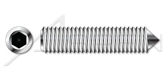 A2 Stainless Steel Cone Point Hex Socket Set Screw - Image 1