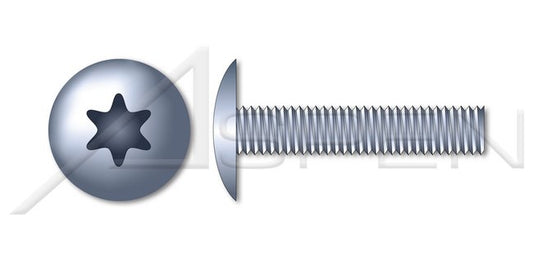 Steel Zinc Plated Hex Indented Phillips®/Slot Combo Drive Full Thread Machine Screw - Image 1