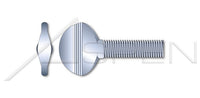 Steel Zinc Plated Type "B" Spade Head No Shoulder Thumb Screw