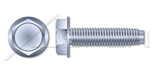 Steel Zinc Plated Hex Indented Washer Head Thread Rolling Screw for Metals - Image 1