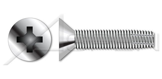 AISI 304 Stainless Steel (18-8) Type "F" Flat Head Phillips® Drive Thread Cutting Screw - Image 1