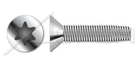 AISI 304 Stainless Steel (18-8) Type "F" Flat Head 6 Lobe Torx® Drive Thread Cutting Screw