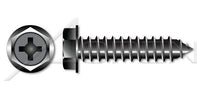 Steel Zinc Plated and Baked Type "A" Indented Hex Head Self-Tapping Sheet Metal Screw