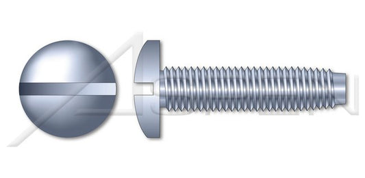 Steel Zinc Plated and Waxed Pan Slot Drive Trilobe Thread Rolling Screw for Metals - Image 1