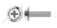 AISI 304 Stainless Steel (18-8) Pan Phillips® Drive Square Cone 410 Stainless Steel Washer Safety and Environmental Management System (SEMS) Machine Screw