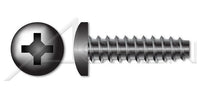 Steel Black Zinc Pan Phillips® Drive 48-2 Thread Trilobe Thread Rolling Screw for Plastics