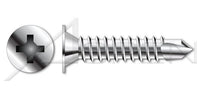 AISI 304 Stainless Steel (18-8) Type "A" Hex Indented Washer Head Self-Tapping Sheet Metal Screw