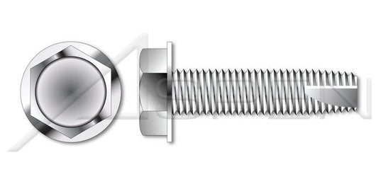 AISI 304 Stainless Steel (18-8) Type "23" Hex Indented Washer Head Thread Cutting Screw - Image 1